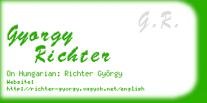 gyorgy richter business card
