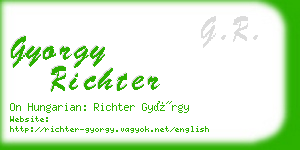 gyorgy richter business card